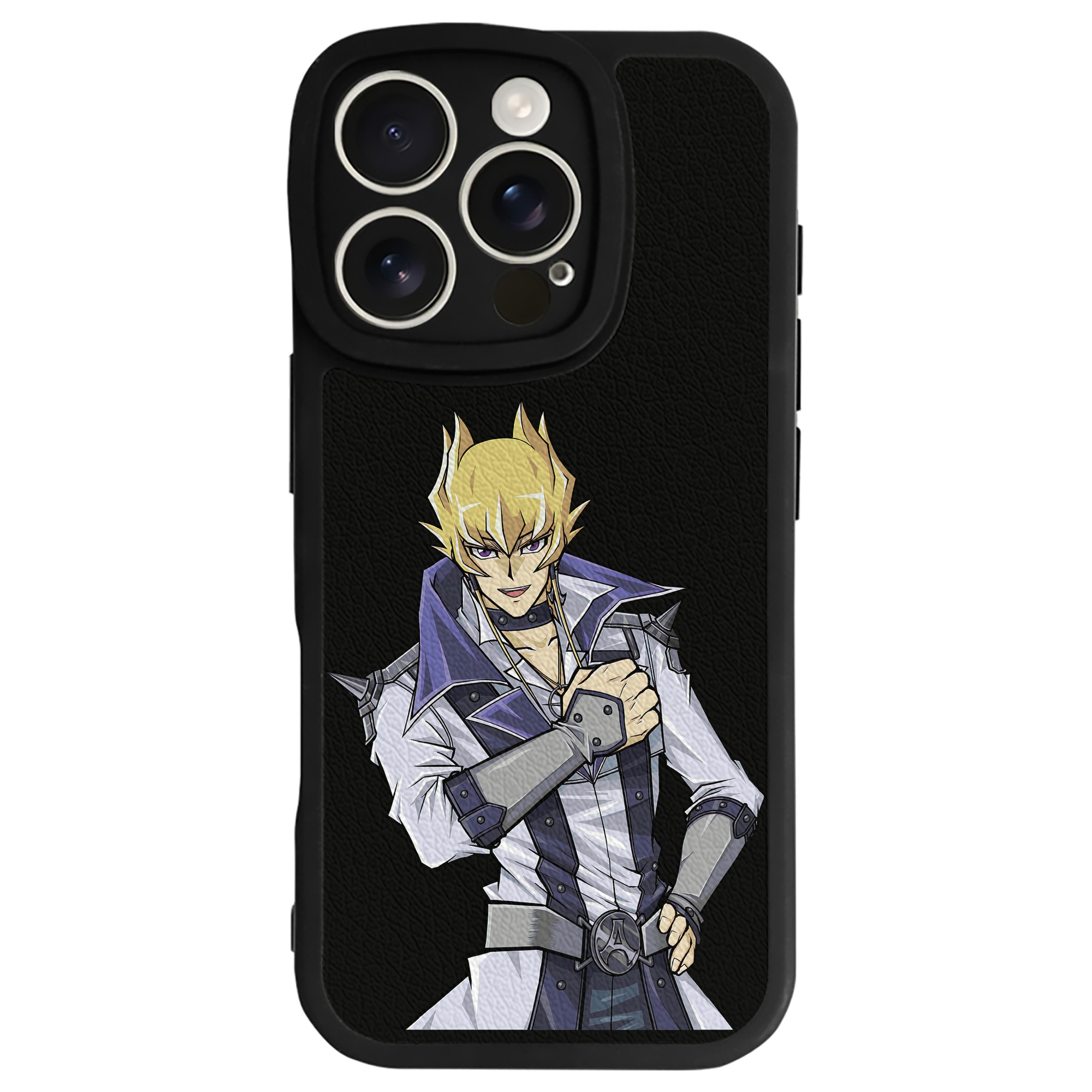 （画像用） 遊☆戯☆王 Yu-Gi-Oh! 【iPhone 16シリーズ対応】シリコンスマホケース（レザー調） 材質：シリコン